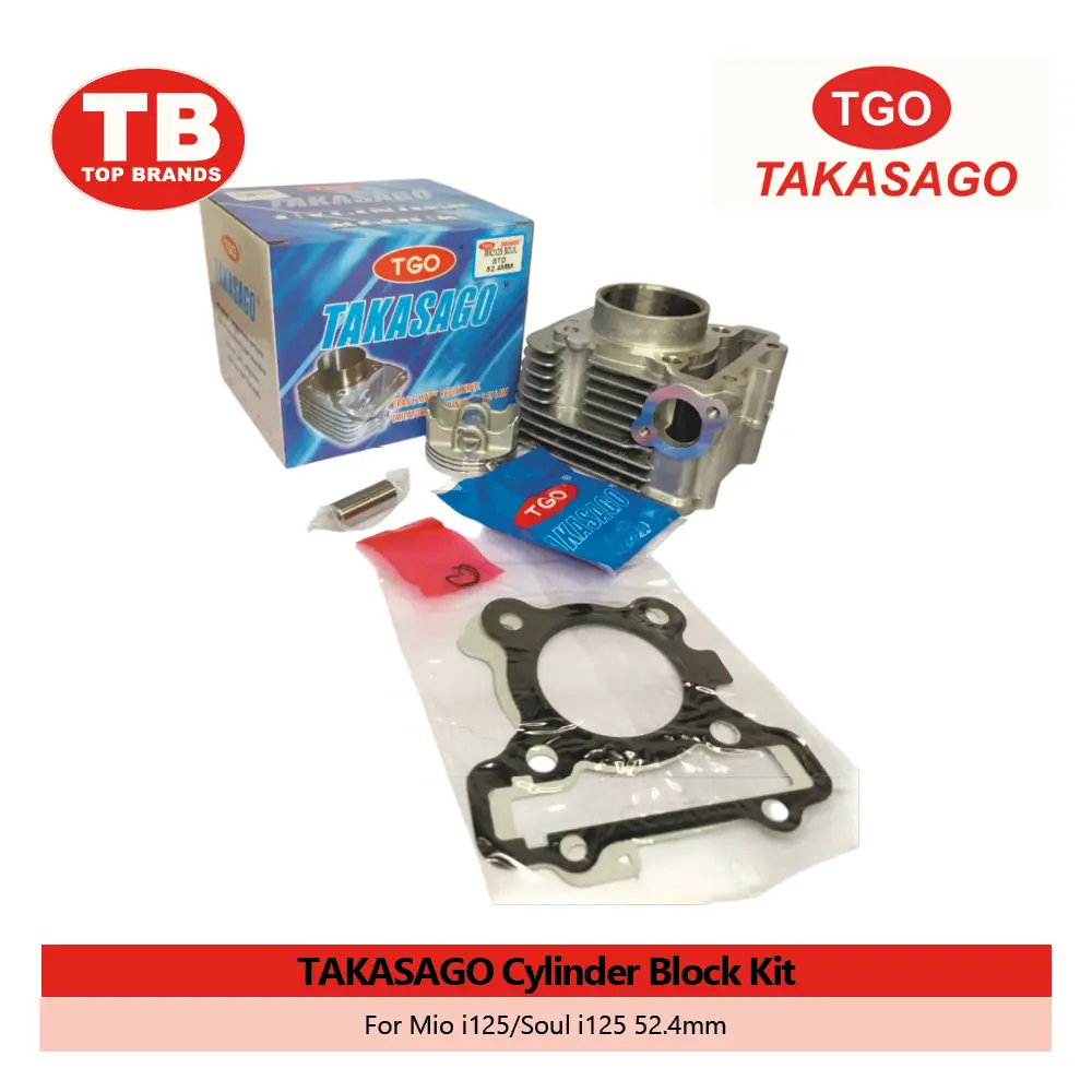 CYL BLOCK W/PISTON KIT / MIO I125/MIO SOUL I125 52.4MM / TGO - FMV - LZD 