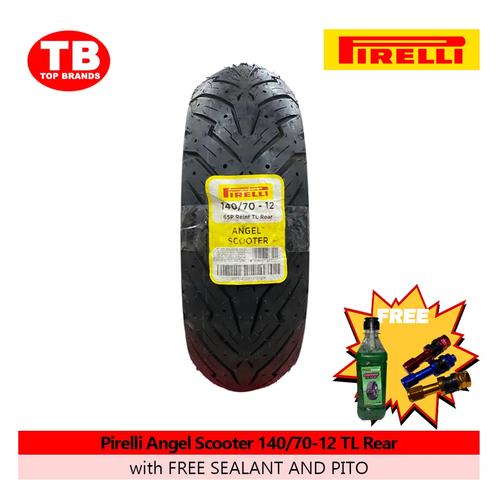 TIRE ANGEL SCOOTER / 140/70-12 TLR (DOT 2021) / PIRELLI / - LZD
