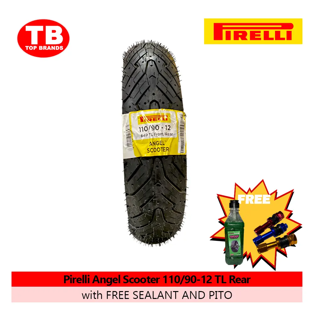 TIRE ANGEL SCOOTER / 110/90-12 TLF/R (DOT 2024) / PIRELLI / SRP3600 - LZD
