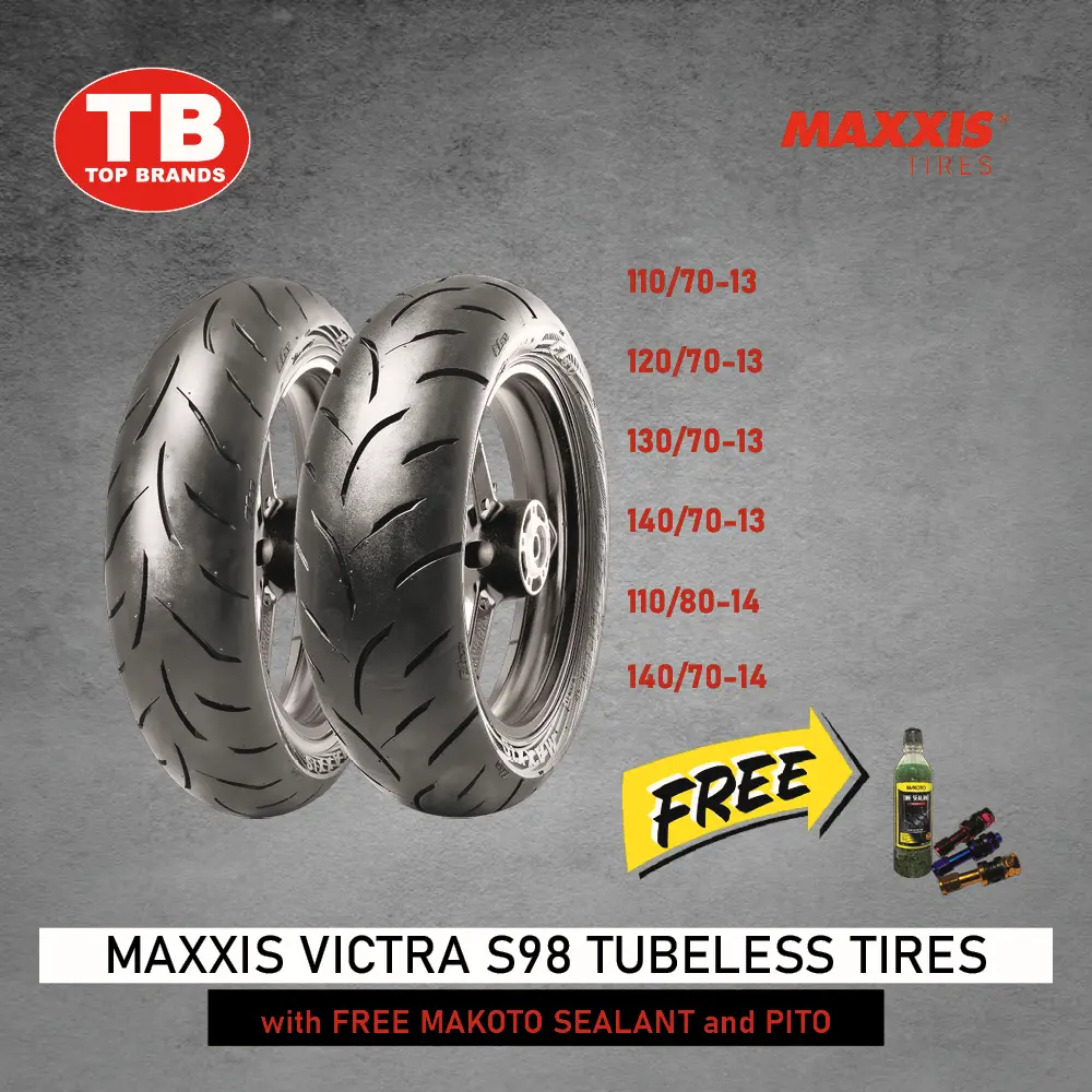 TIRE MAXXIS / TL 130/70-13 VICTRA S98 ST NMAX/PCX PD (DOT 1324) SRP3056 - FMV - LZD
