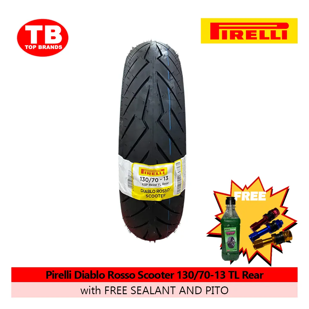 TIRE DIABLO ROSSO SCOOTER / 130/70-13 TLR NMAX/PCX (2024) / PIRELLI / - LZD