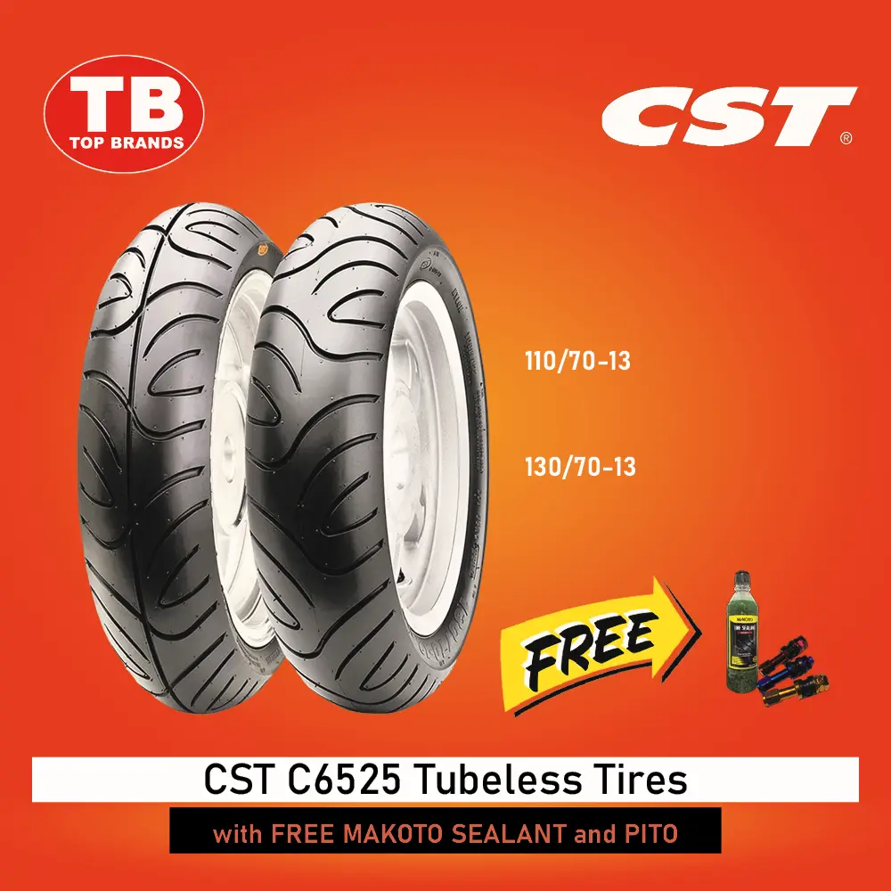 TIRE CST / TL 110/70-13 NMAX C6525 (DOT 2022) SRP1786 - LZD (PHASE OUT)