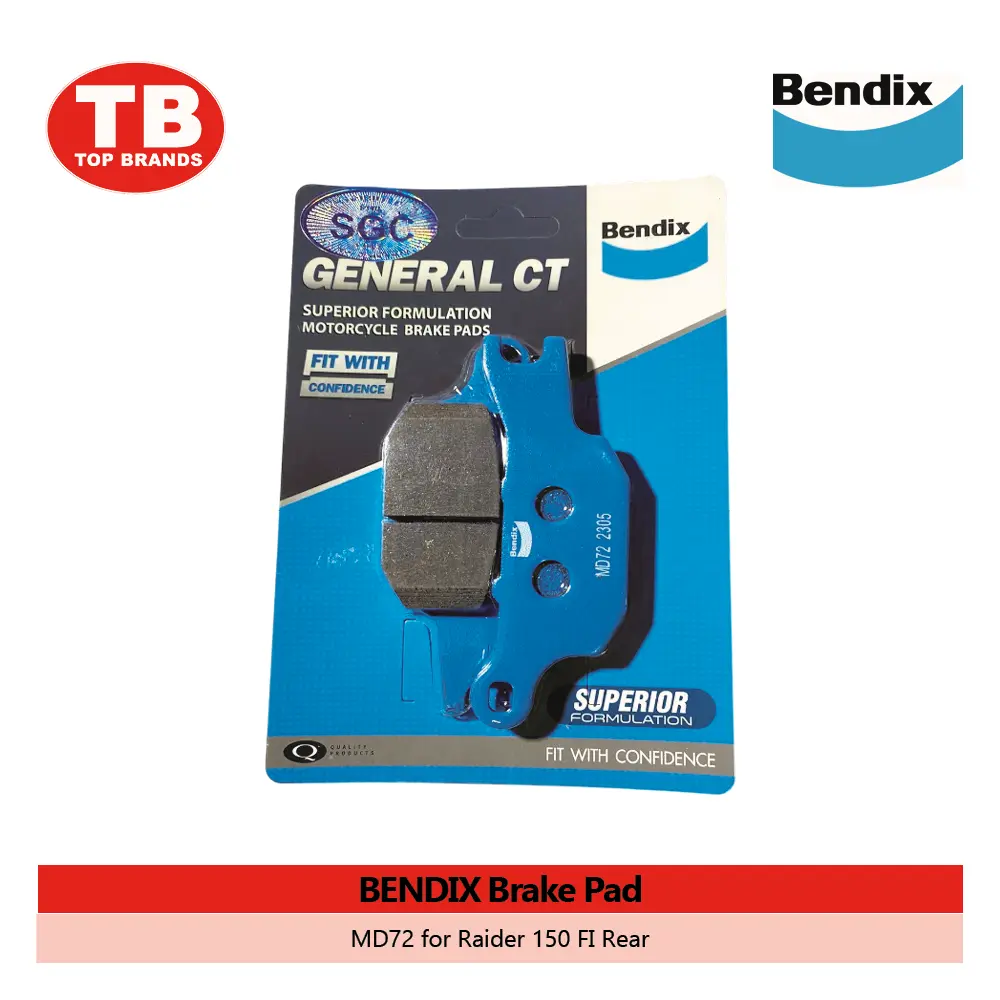 BRAKE PAD / RAIDER150 FI REAR MD72 / BENDIX - LZD