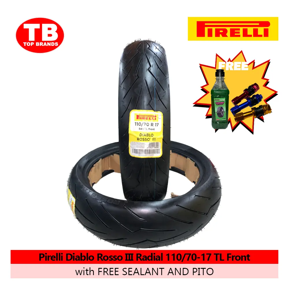 TIRE DIABLO ROSSO III RADIAL / 110/70-17 TLF (2024) / PIRELLI / SRP4860 - LZD