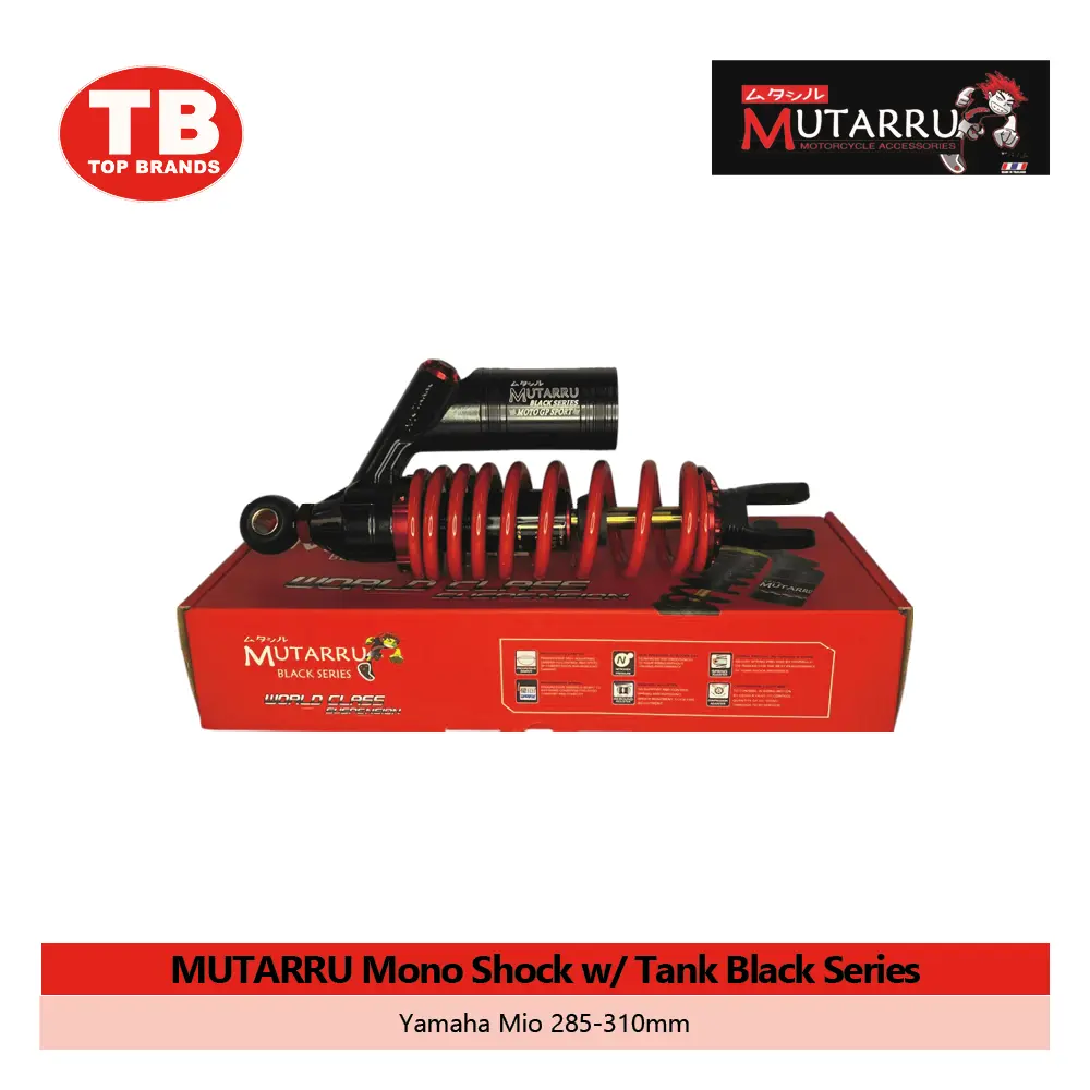 MONO SHOCK MUTARRU W/ TANK / MIO 285-310MM RED - LZD