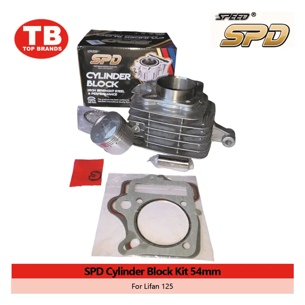 CYL BLOCK W/PISTON KIT / LIFAN125 54MM / SPD - LZD 