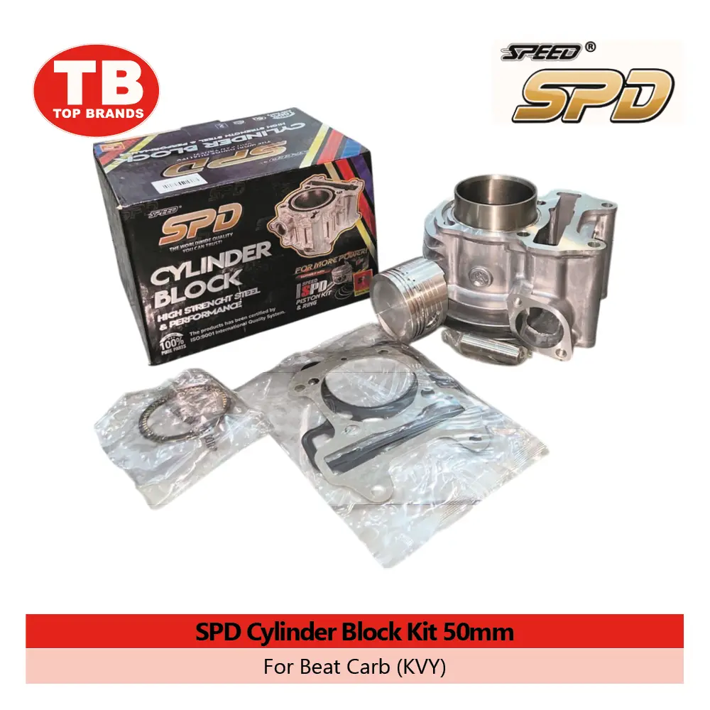 CYL BLOCK W/PISTON KIT / BEAT CARB 50MM KVY / SPD - LZD 