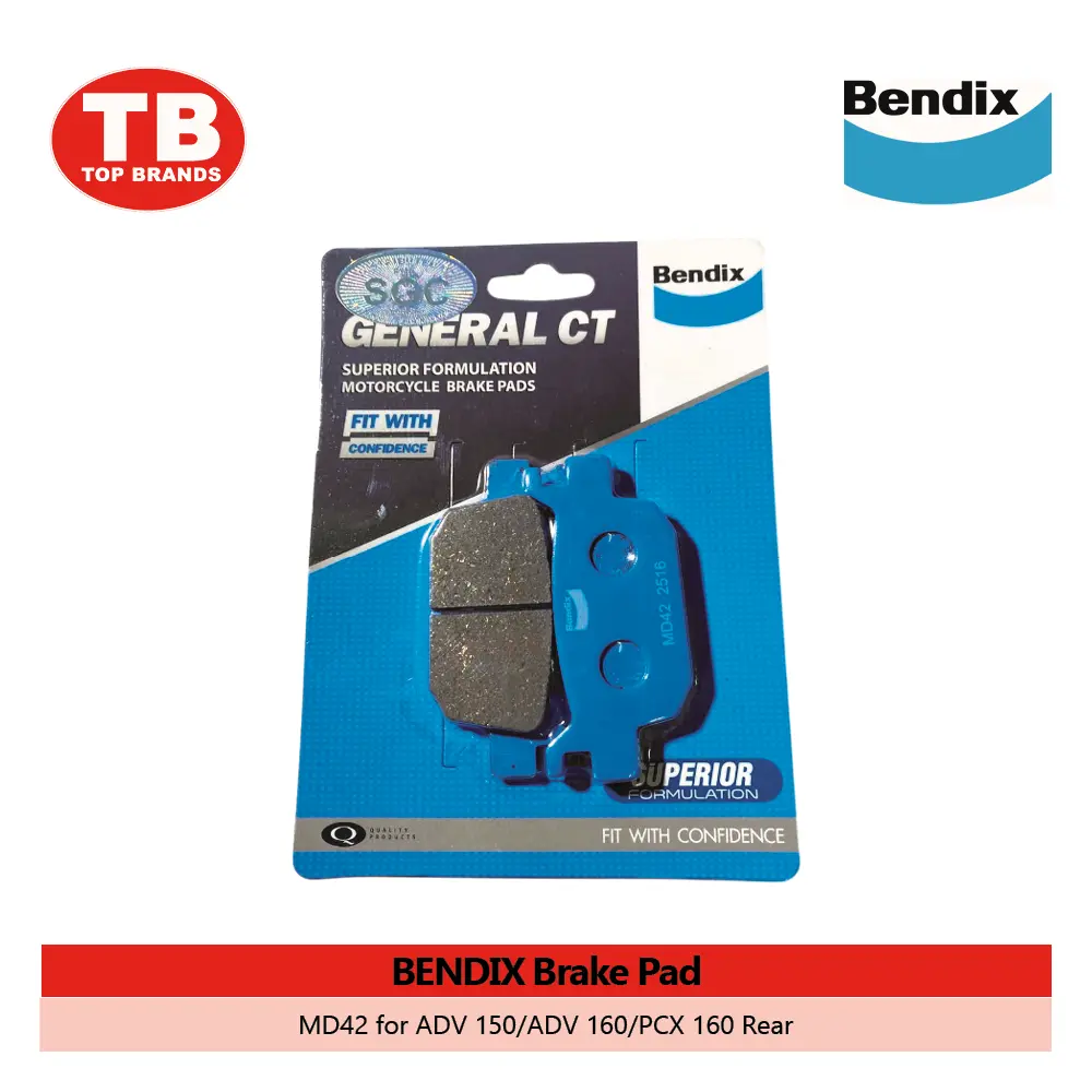 BRAKE PAD / CLICK160/ADV160/PCX160 REAR MD42 / BENDIX - LZD - FMV 