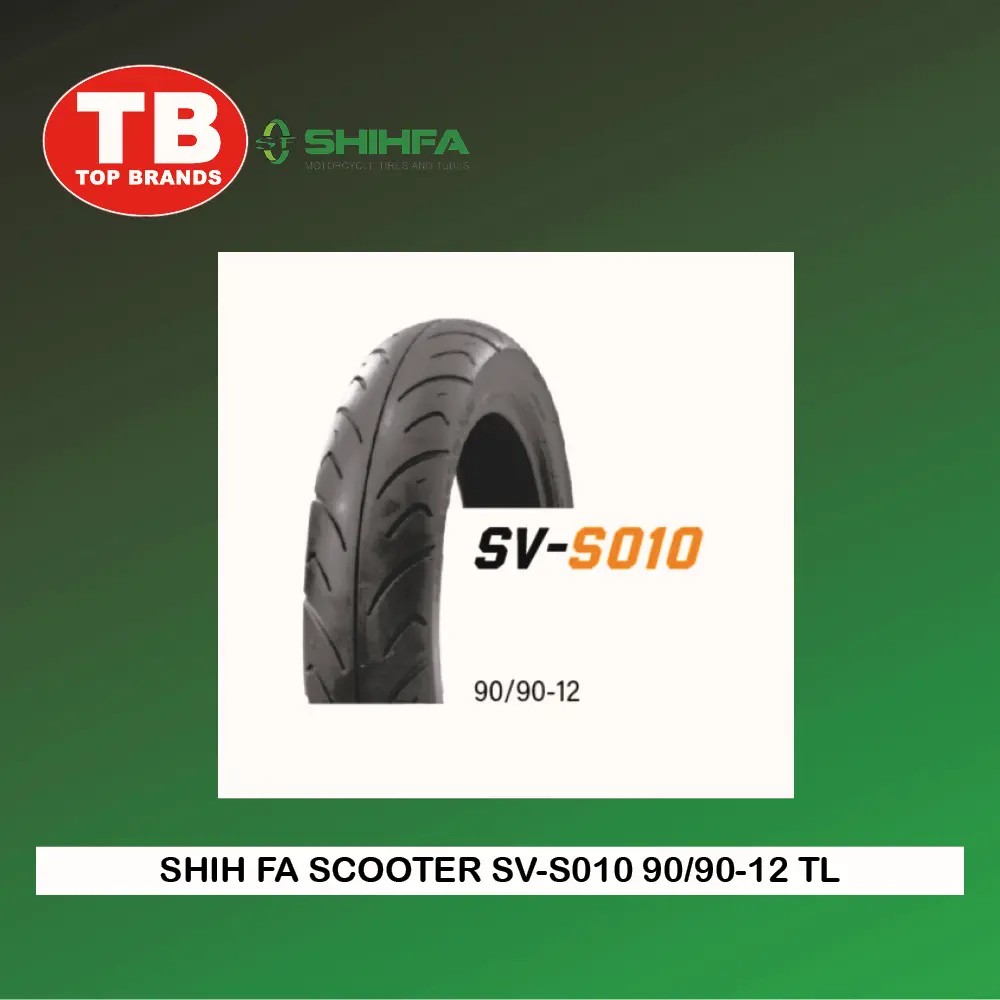 TIRE SHIH FA SCOOTER / TL 90/90-12 SV-S010 6PLY (DOT 2024) BURGMAN/AVENIS/DIO- LZD - FMV 