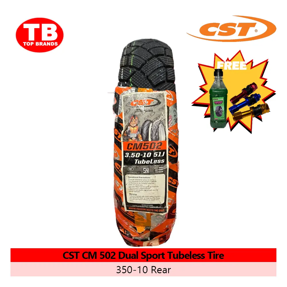 TIRE CST CM502 DUAL / TLR 350-10 90/90-10 BURGMAN (DOT 1423) - LZD