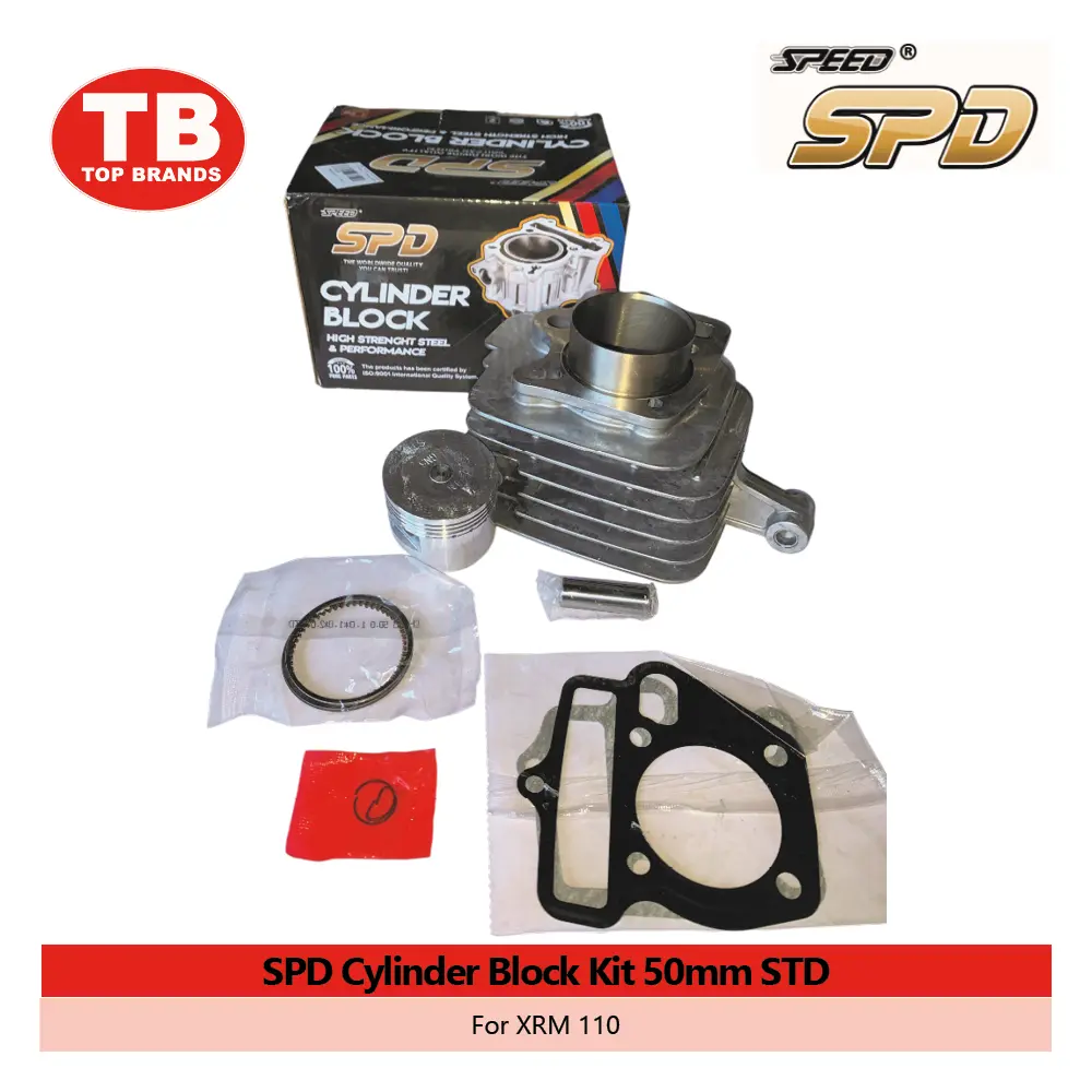 CYL BLOCK W/PISTON KIT / XRM110 50MM / SPD - LZD 