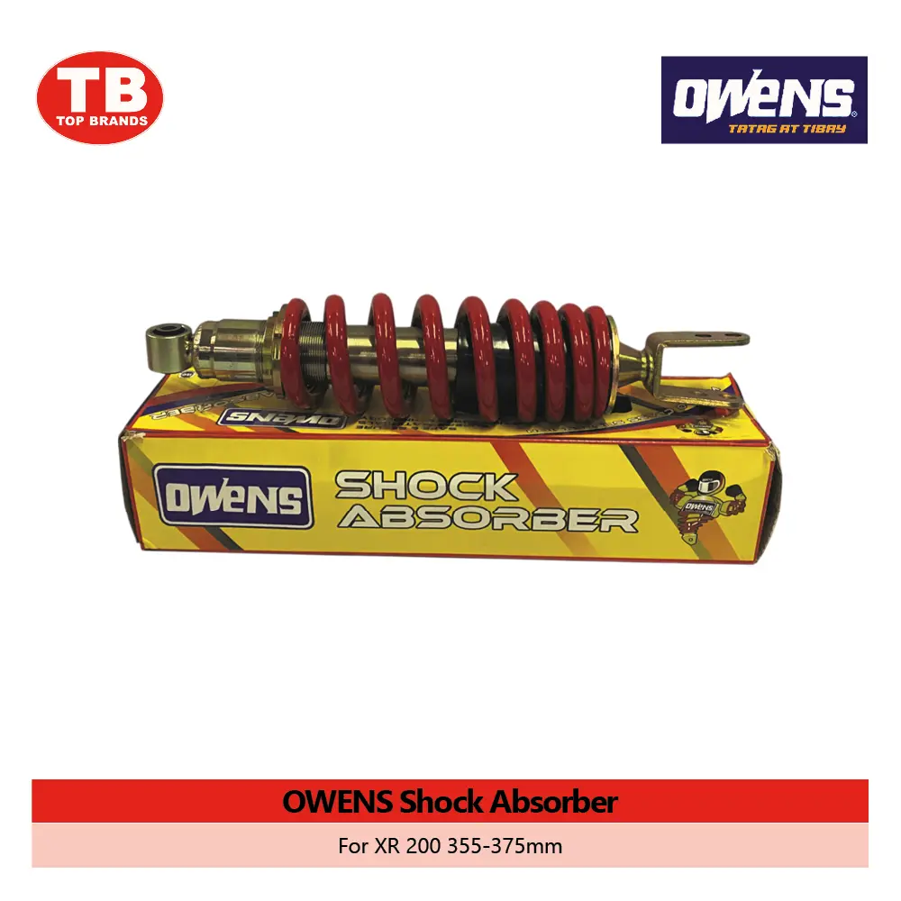 MONO SHOCK / XR200 355-375MM RED / OWENS - LZD 