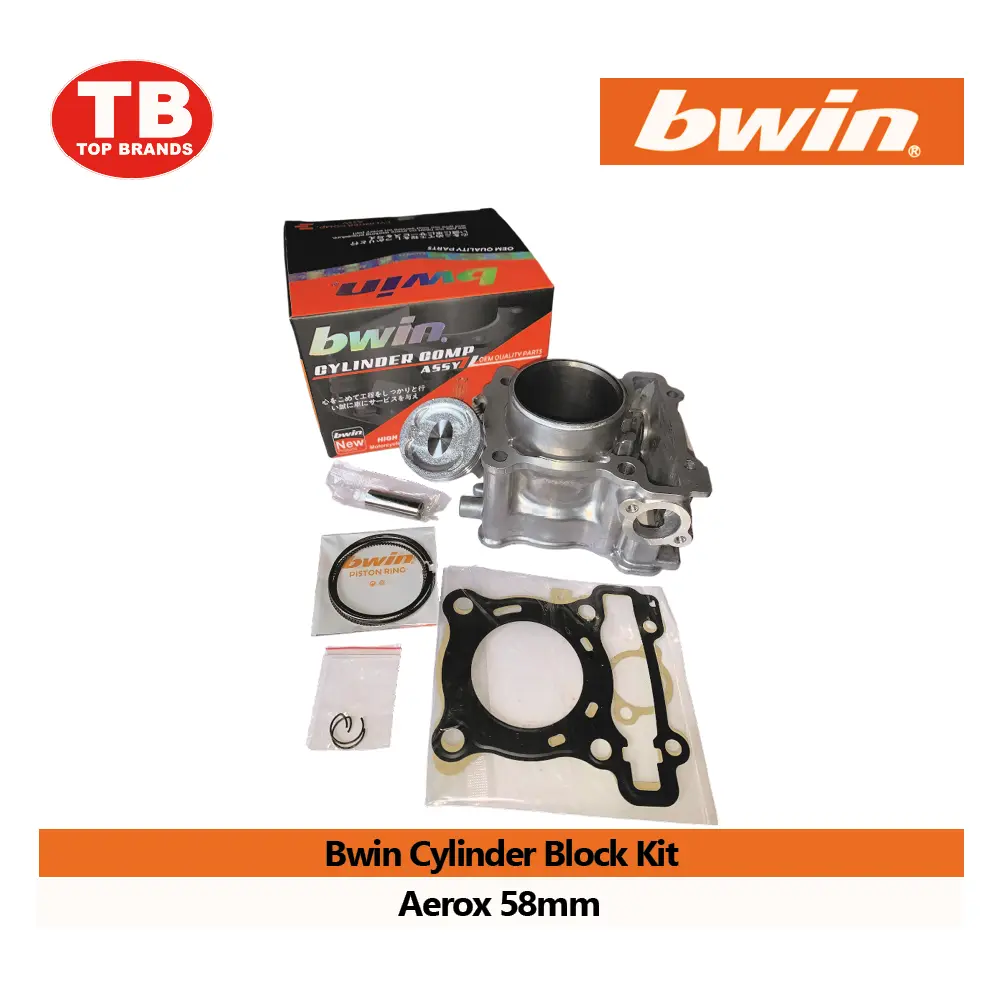 CYL BLOCK W/PISTON KIT / AEROX 58MM / BWIN - LZD 