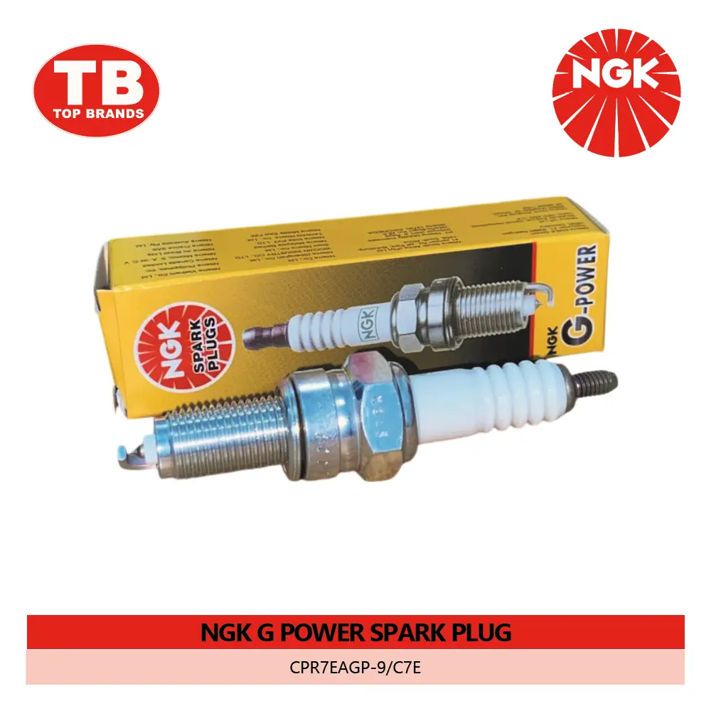 SPARK PLUG / CPR7EAGP-9 /C7E/ HONDA: AIRBLADE 150 ('19), CB110, DIO 110 ('21), PCX125/150I, RS125I, XRM125 FI / NGK G POWER - LZD  - LZD
