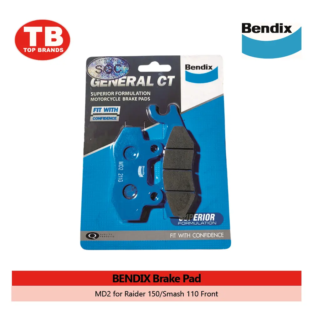 BRAKE PAD / RAIDER150/SMASH110 FRONT MD2 / BENDIX - LZD 
