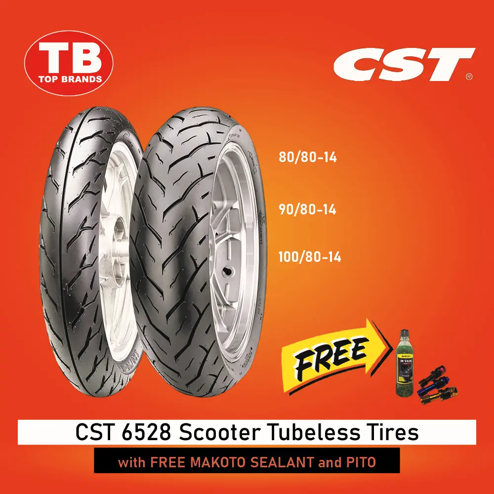 TIRE CST / TL 100/80-14 C6528 SRP1497 - LZD