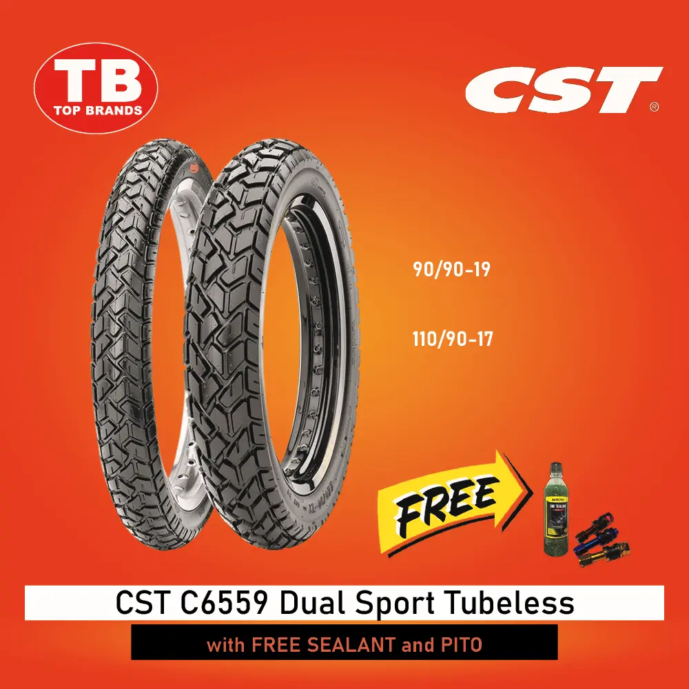 TIRE CST DUAL / TL 90/90-19 C6559Y XR150 (DOT 3424) - LZD
