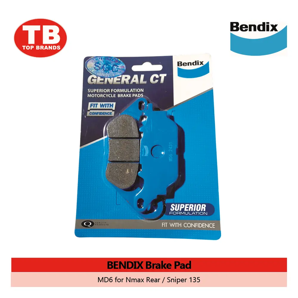 BRAKE PAD / NMAX REAR/SNIPER135 MD6 / BENDIX - FMV - LZD 