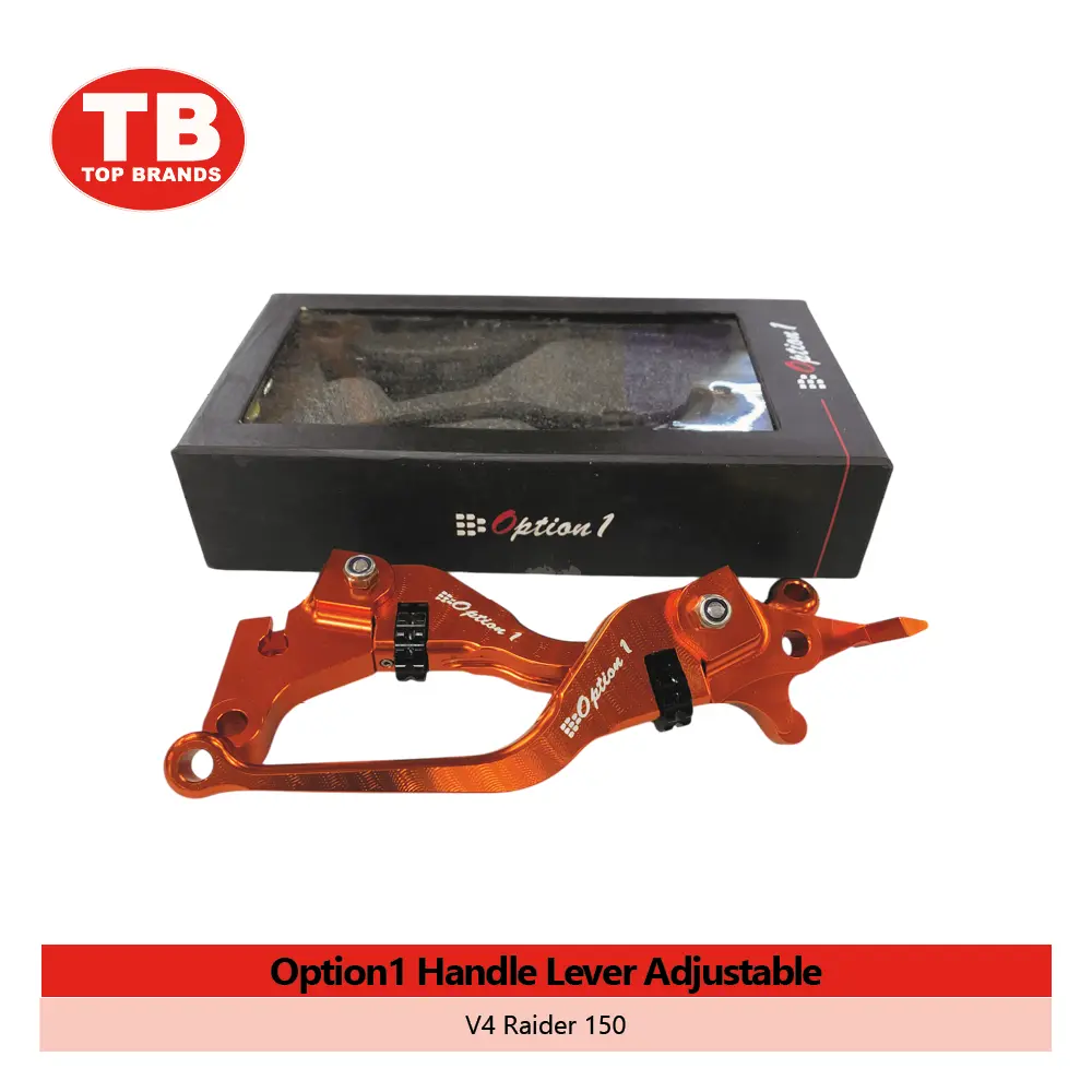 HANDLE LEVER W/ADJ OPTION 1 / V4 RAIDER150 ORANGE - LZD 