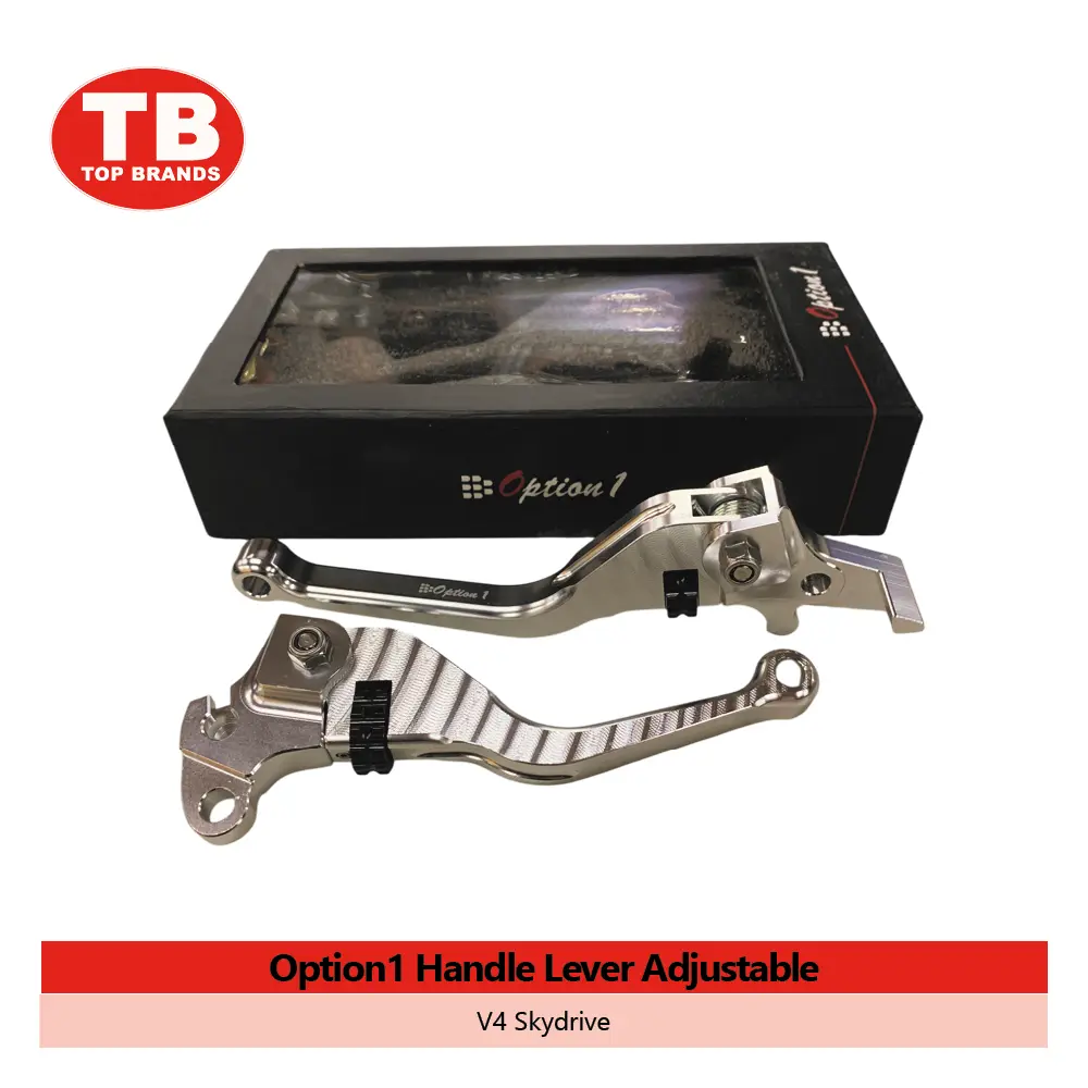 HANDLE LEVER W/ADJ OPTION 1 / V4 SKYDRIVE SILV - LZD 