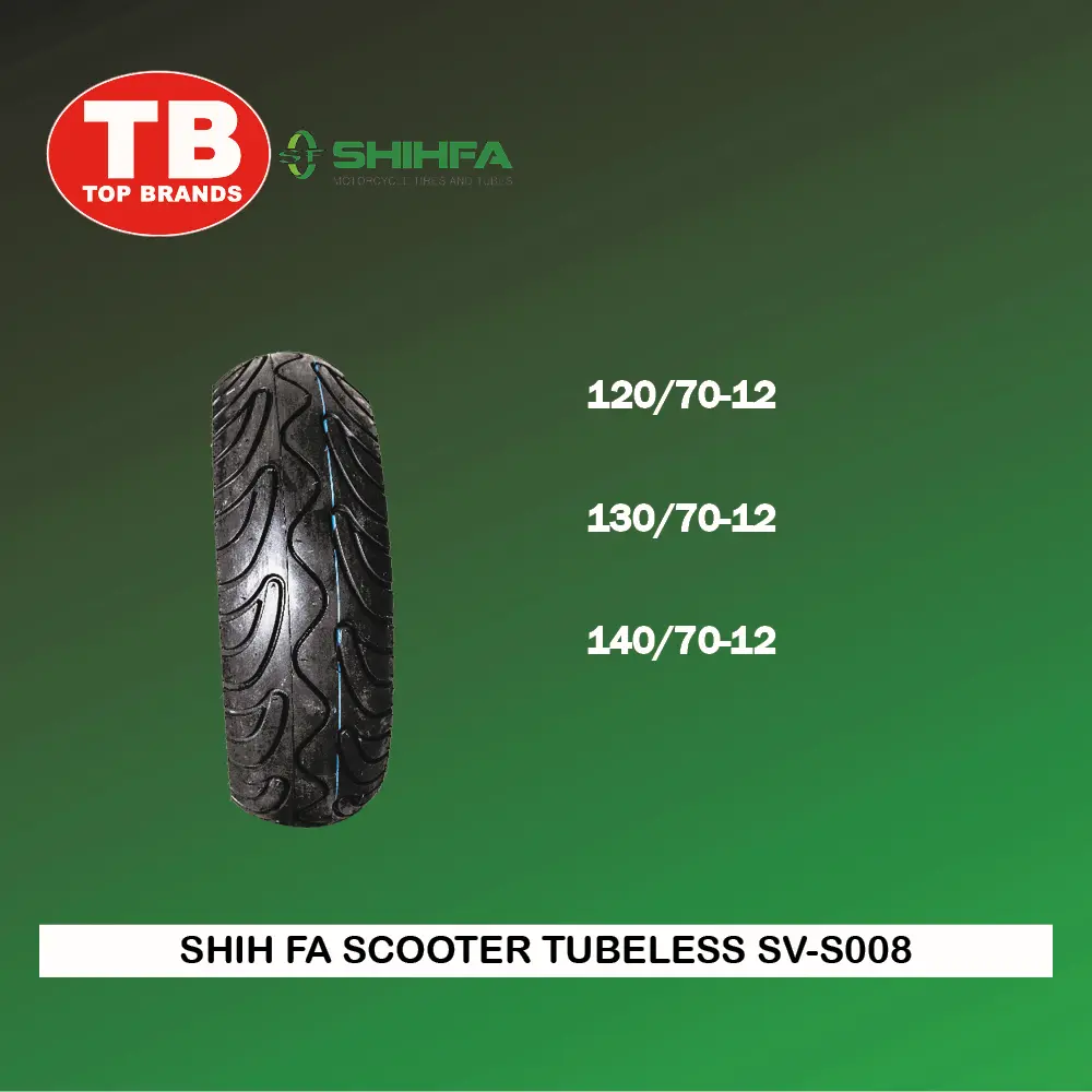 TIRE SHIH FA SCOOTER / TL 130/70-12 SV-S008 6PLY (DOT 2024) - LZD 
