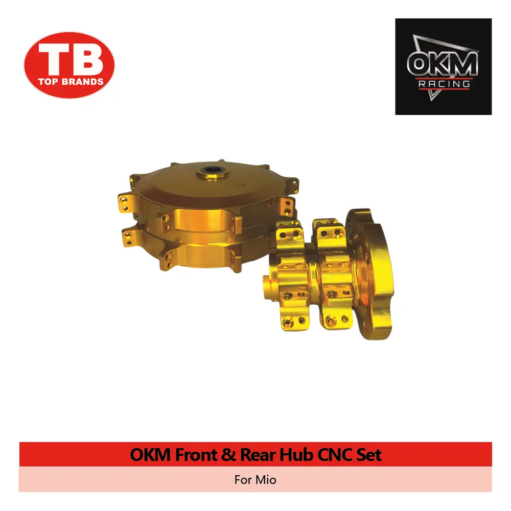HUB FRONT & REAR CNC / MIO GOLD / OKM - LZD 