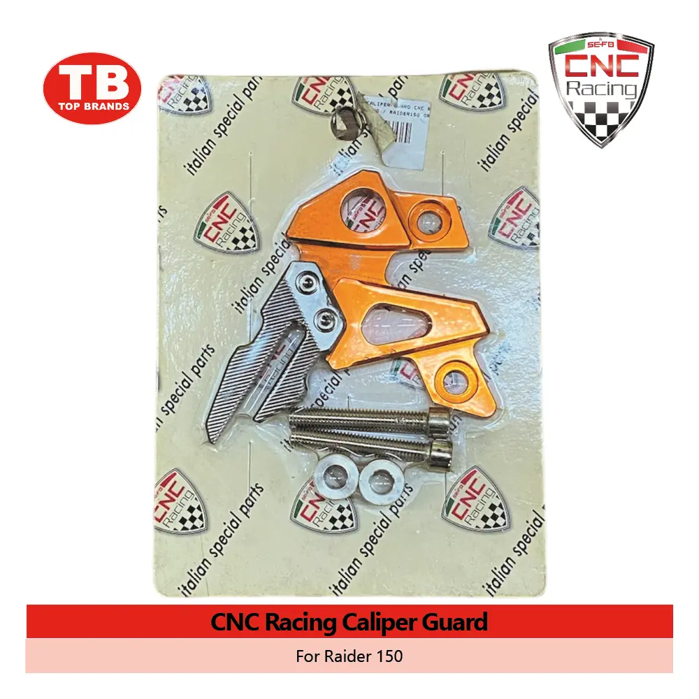 CALIPER GUARD CNC RACING / RAIDER150 ORANGE - LZD 