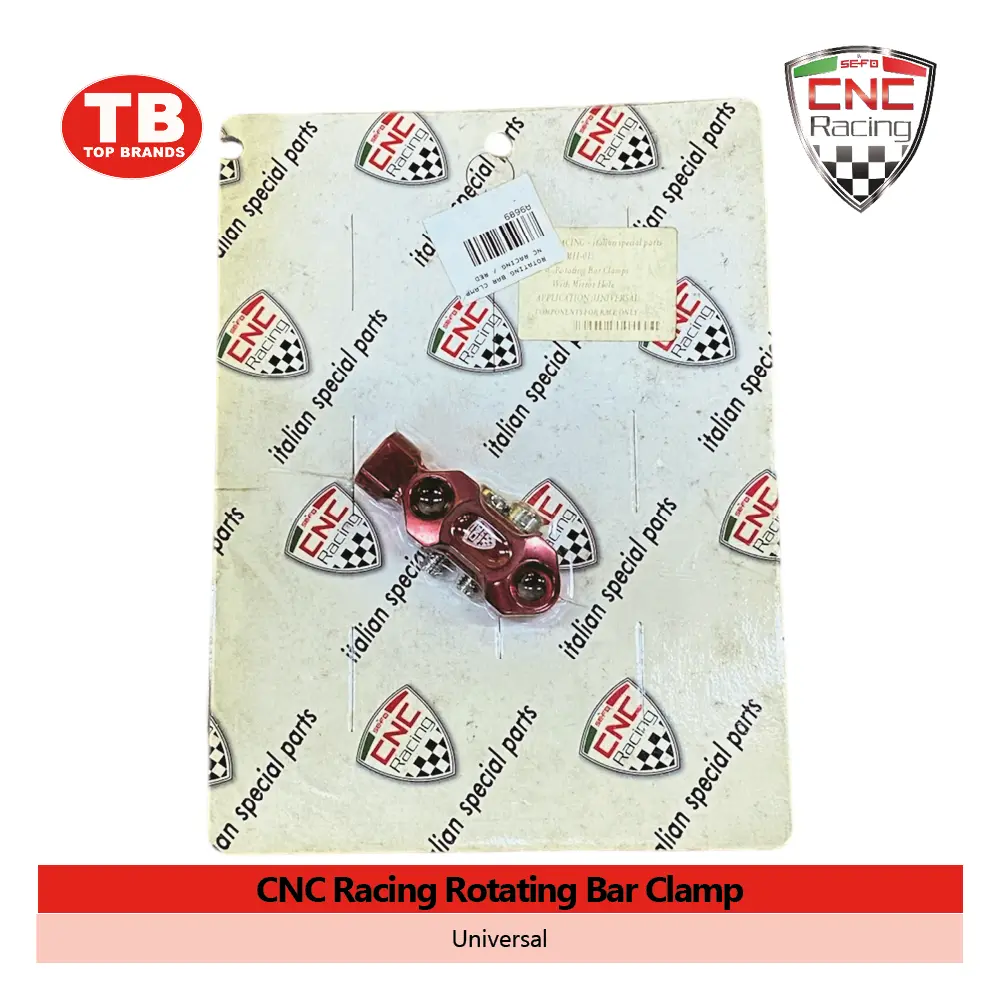 ROTATING BAR CLAMP CNC RACING / RED - LZD 