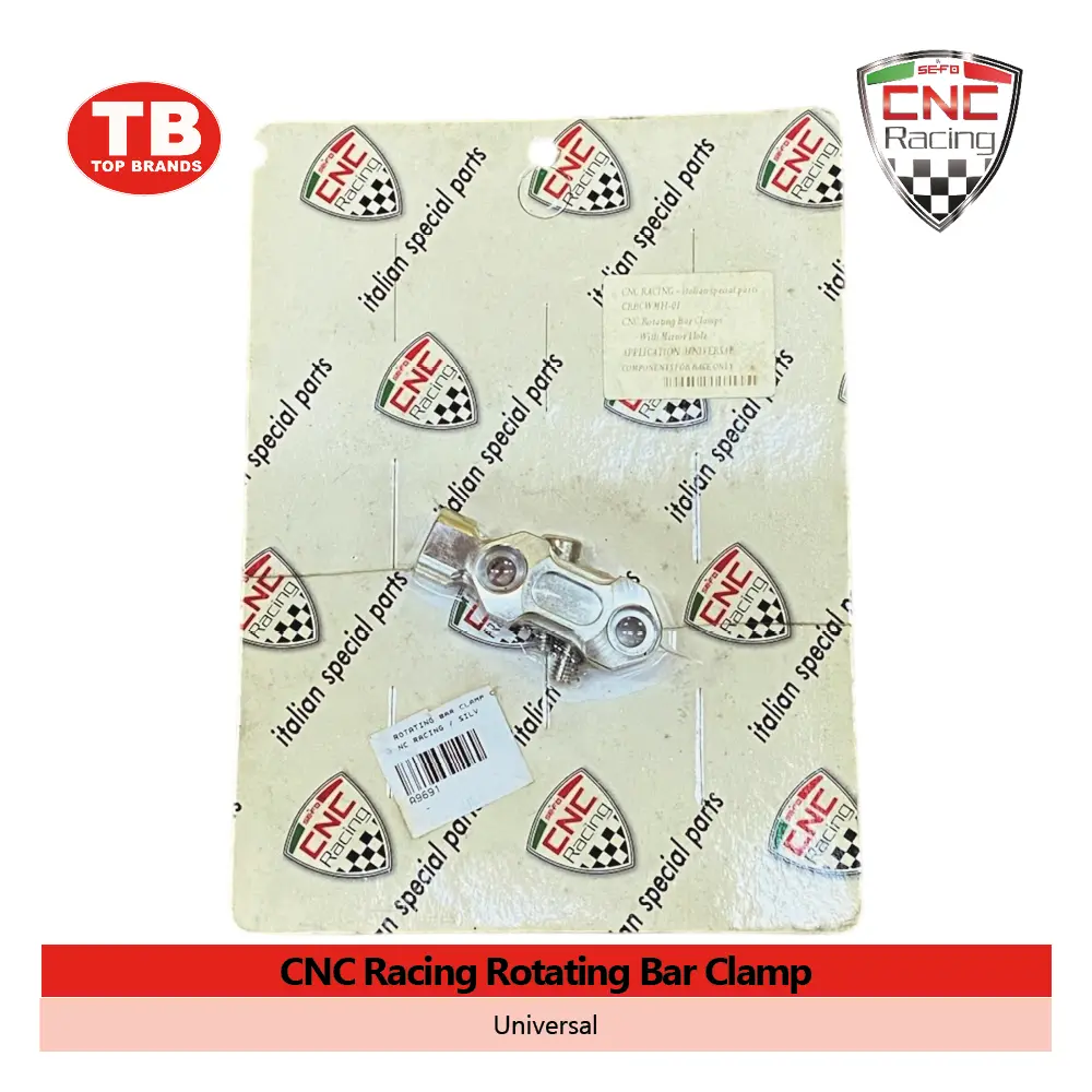 ROTATING BAR CLAMP CNC RACING / SILV - LZD 