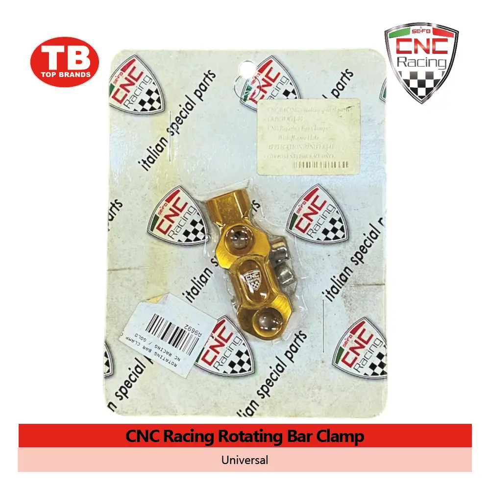 ROTATING BAR CLAMP CNC RACING / GOLD - LZD 