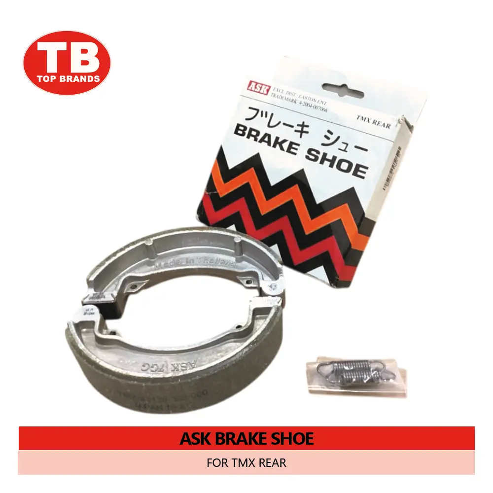 BRAKE SHOE / (100PRS/BOX) TMX REAR / ASK - FMV - LZD 