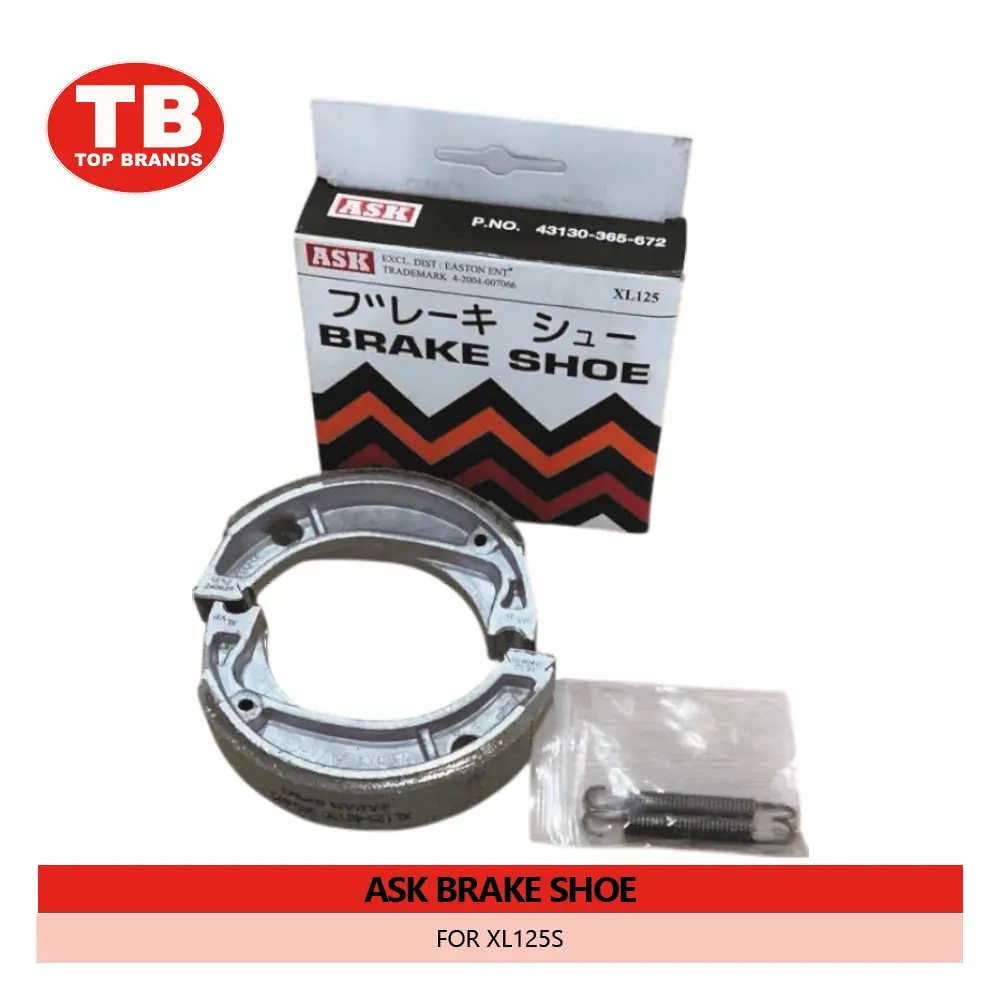 BRAKE SHOE / (100PRS/BOX) XL125S / ASK - FMV - LZD 
