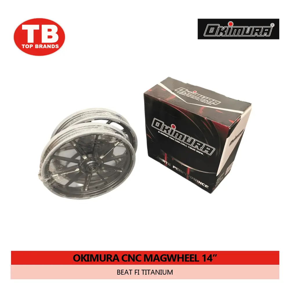 MAGWHEEL OKIMURA CNC / (F185-14/R215-14) BEAT FI TITANIUM - LZD 