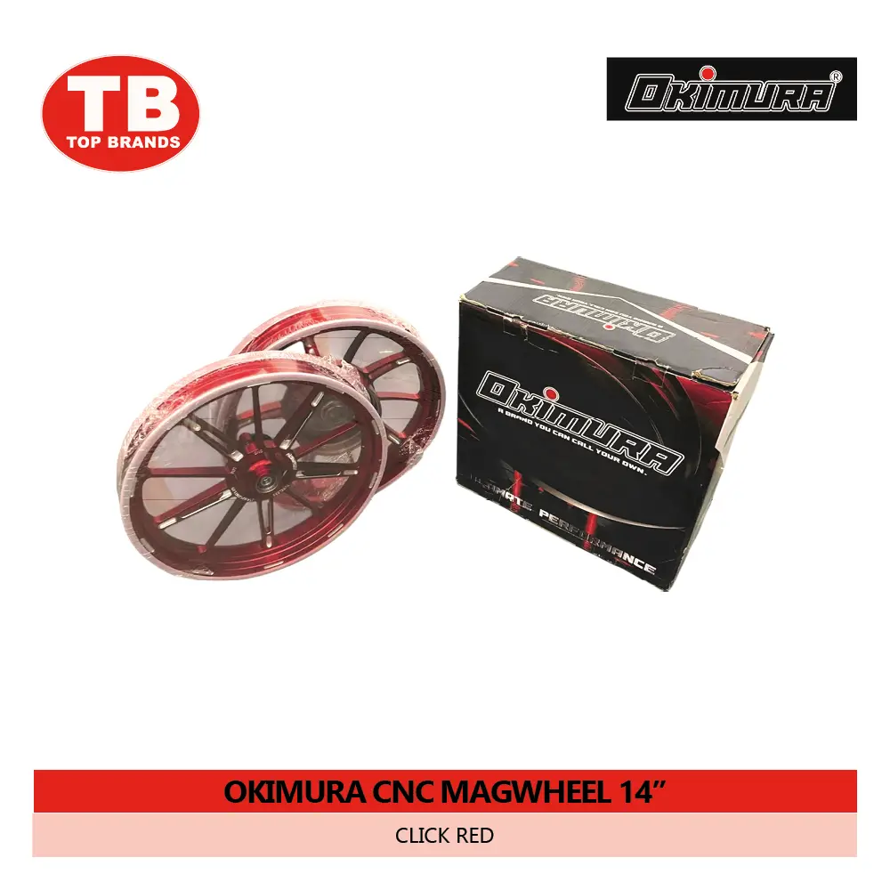 MAGWHEEL OKIMURA CNC / (F185-14/R215-14) 4H CLICK RED - LZD
