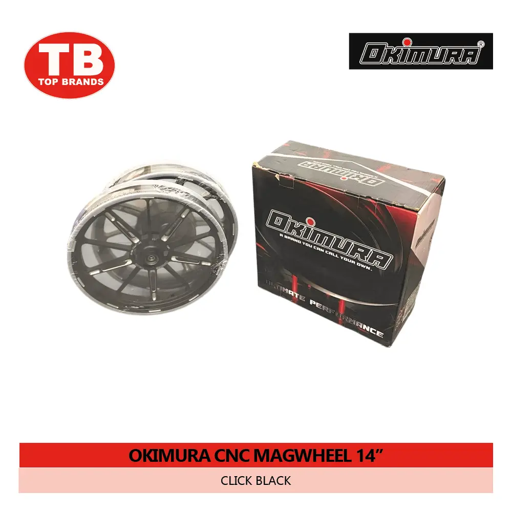 MAGWHEEL OKIMURA CNC / (F185-14/R215-14) 4H CLICK BLACK - LZD