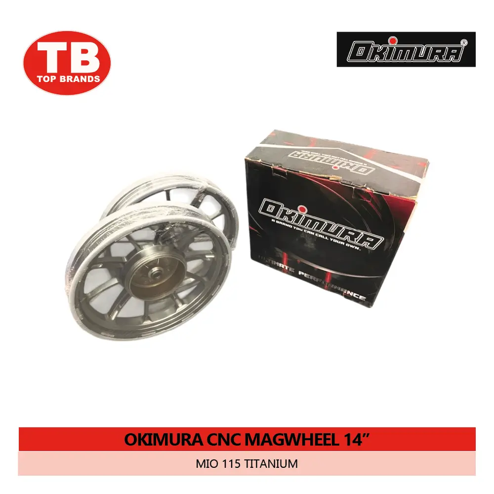 MAGWHEEL OKIMURA CNC / (F185-14/R215-14) 4H MIO SPORTY TITANIUM - LZD 