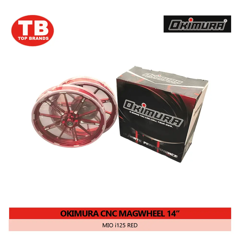 MAGWHEEL CNC / (F185-14/R215-14) 4H MIO I125 RED / OKIMURA - LZD 