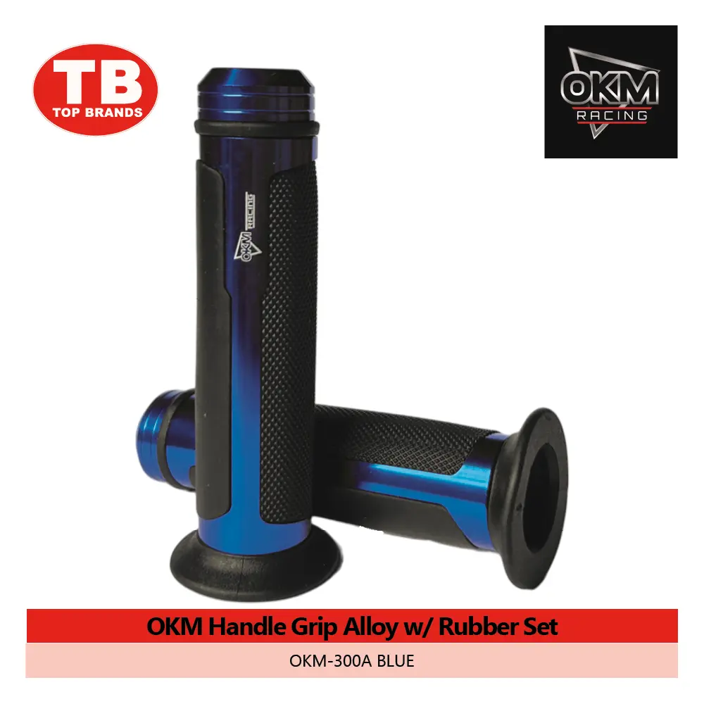 HANDLE GRIP ALLOY W/RUBBER OKM / OKM-300A BLUE - LZD