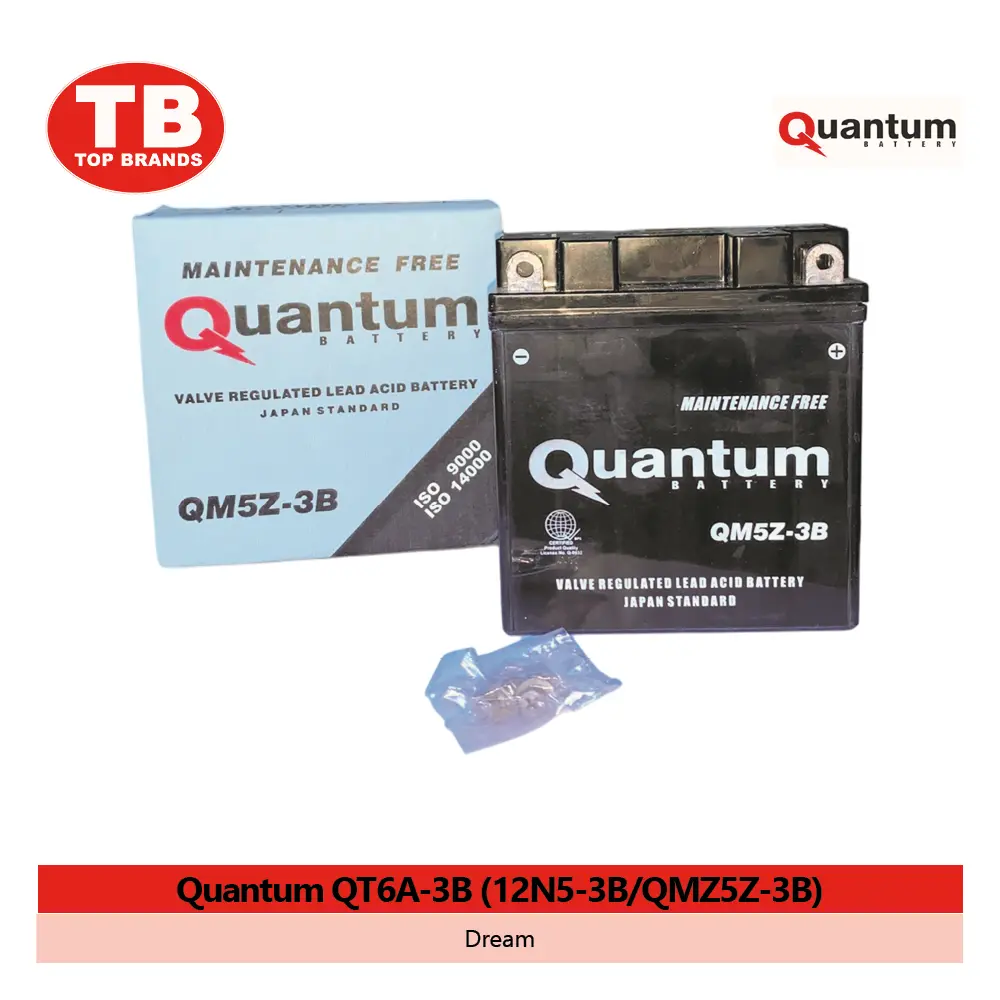 BATTERY OPEN / DREAM MIO SPORTY / QM5Z-3B/12N5-3B (FIT YB5L) / QUANTUM - LZD 