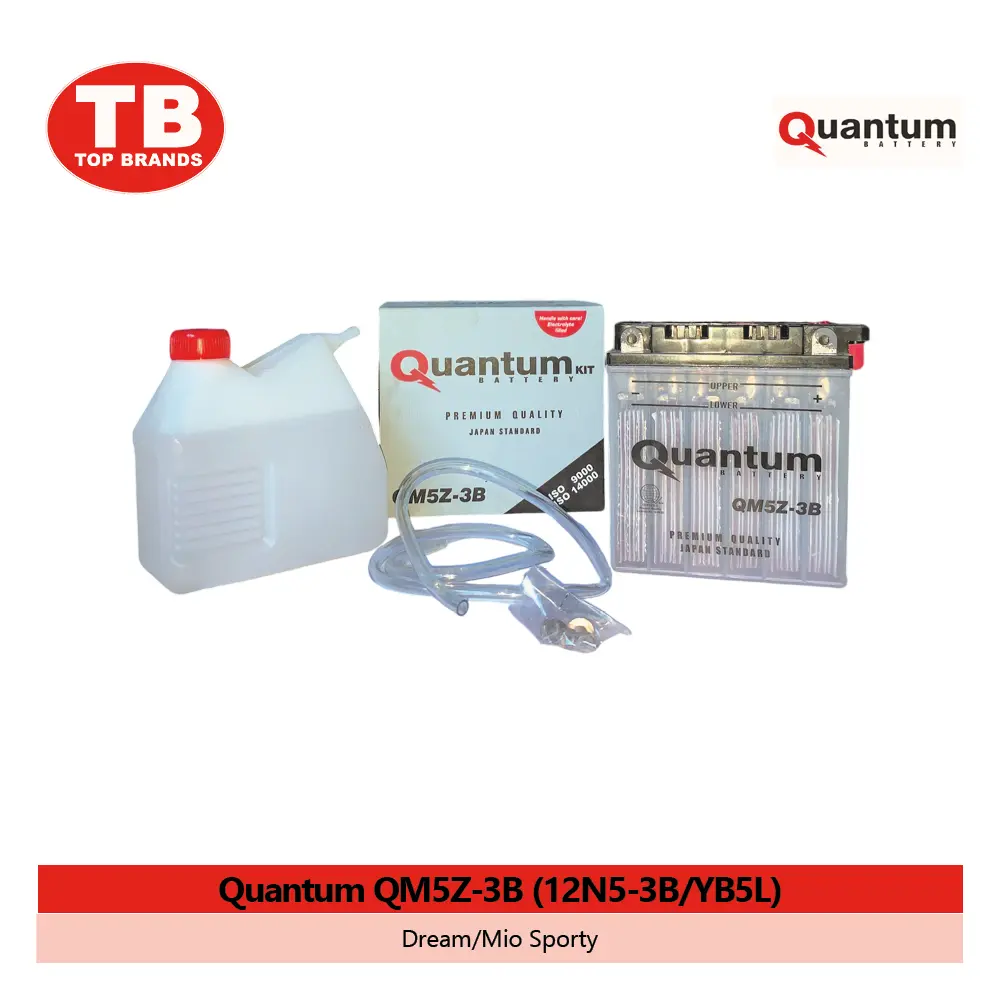 BATTERY MF SEALED  / DREAM/MIO SPORTY QM5Z-3B/12N5-3B / QUANTUM - FMV - LZD 