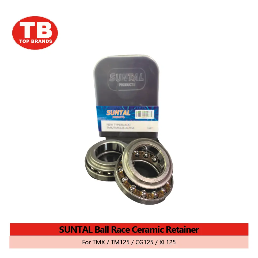 BALL RACE STEEL BALL TYPE CERAMIC RETAINER / TMX/TM125/CG125/XL125 / SUNTAL - FMV - LZD 