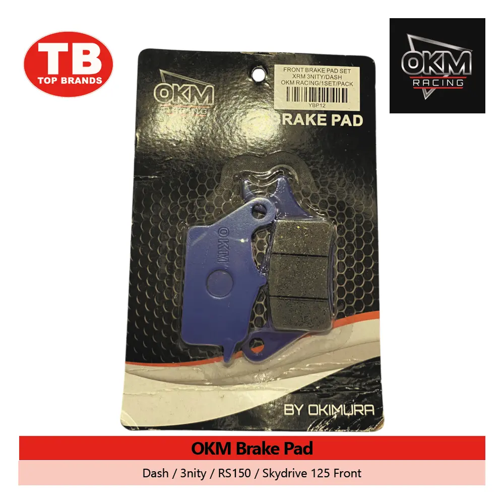 BRAKE PAD / DASH/3NITY/RS150/SKYDRIVE1 25  FRONT / OKM - FMV - LZD 