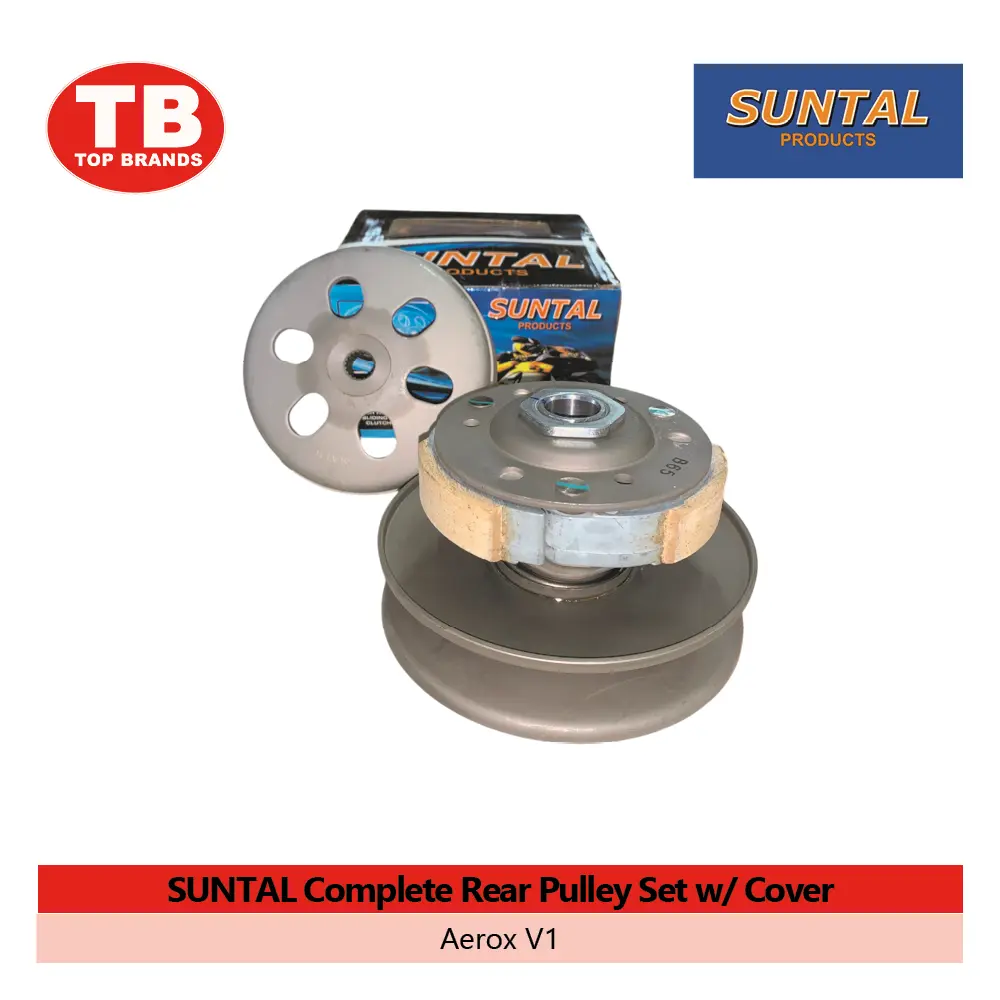 COMPLETE REAR PULLEY SET W/COVER SUNTAL / AEROX V1 - CVT - LZD 