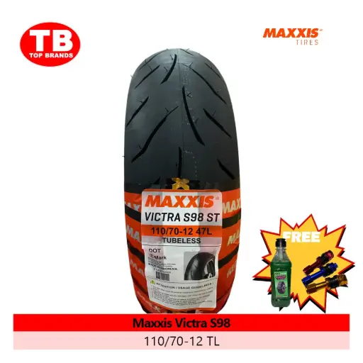 [A22118] TIRE MAXXIS / TL 110/70-12 VICTRA S98 - LZD