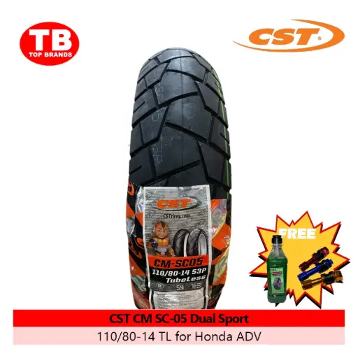 [A22100] TIRE CST DUAL SPORT / TL 110/80-14 CM SC05 ADV - LZD