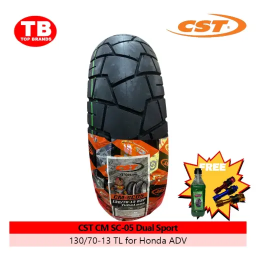 [A22099] TIRE CST DUAL SPORT / TL 130/70-13 CM SC05 ADV - LZD