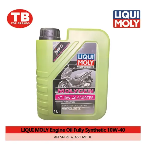 [4100420217197] OIL ENGINE LIQUI MOLY FULLY SYNTHETIC / 6X1000ML API SN PLUS/JASO MB 10W-40 (FOR SCOOTER) - LZD