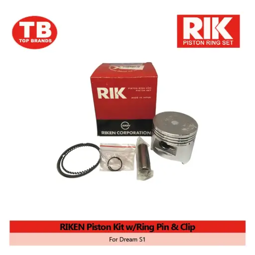 [TJ1356] PISTON KIT W/RING PIN & CLIP / DREAM S1 / RIKEN - LZD