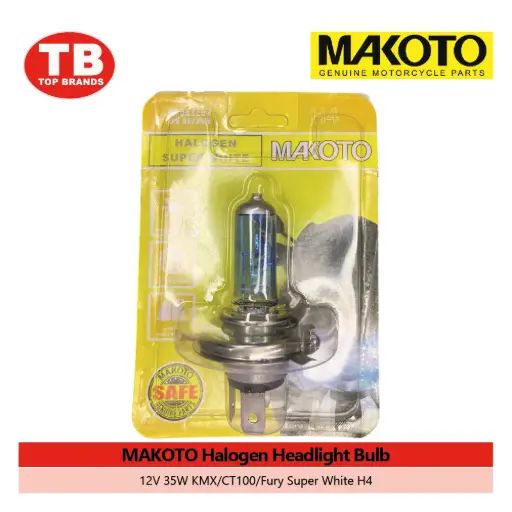 [90001252] BULB HEAD HALOGEN / 12V 35W KMX/CT100/FURY SUPER WHITE / MAKOTO - FMV - LZD