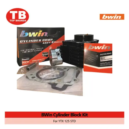 [10011119] CYL BLOCK W/PISTON KIT / YTX125 52.4MM / BWIN - LZD